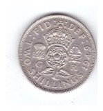 Moneda Anglia 2 shilling / 2 shillings 1949, stare buna, curata