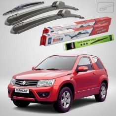 Ștergătoare Suzuki Grand Vitara II JT 3 Uși 2012-2015 | Set Față și Spate Flat &ndash; TeamCar&reg;