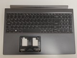 Carcasa superioara cu tastatura palmrest Laptop, Acer, Aspire 7 A715-41G, 6B.QHDN2.001, AM2Y2000500, AP2Y2000700, iluminata, neagra, layout US