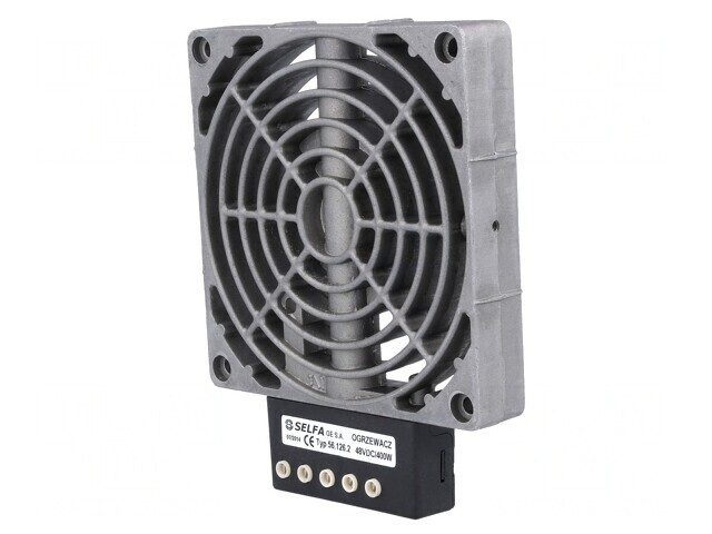 Aparat de &icirc;ncălzire cu radiator 400W 48V pentru șină DIN