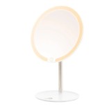 Oglinda cosmetica ETA Fenite 1353 90000, diametru 178 mm, 3 culori de iluminare, inclinare 0-90&deg;, baterie reincarcabila 2000mAh