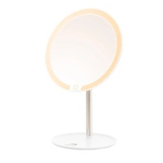 Oglinda cosmetica ETA Fenite 1353 90000, diametru 178 mm, 3 culori de iluminare, inclinare 0-90?, baterie reincarcabila 2000mAh foto