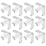 Set 12 protectii pentru colturi mobila, silicon, transparent, pentru siguranta copiilor