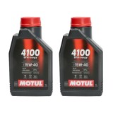 Pachet 2 litri ulei Motul 4100 SYN-NER 15W40 , Protectie fiabila si performanta pentru motoare pe benzina si diesel