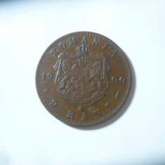 Moneda 2 Bani 1900 Carol I , bronz , cal. f buna