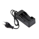Incarcator Dublu Acumulatori Li-ion 18650, 220V, Indicator LED
