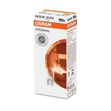 Set 10 Becuri Camion 24V W5W Osram Original, Semnalizare, 5W, Soclu W2.1x9.5d