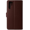 Husa tip carte cu stand Techsuit, aspect piele maro, pentru Huawei P30 Pro