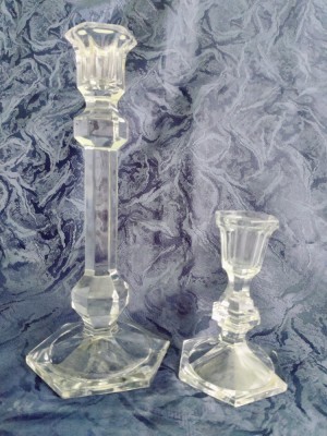 Sfesnice din cristal, set două bucăți foto