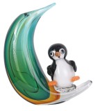 Vaza pinguin din sticla Murano ROC077