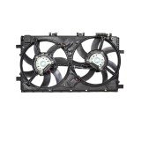 GMV radiator electroventilator , Saab 9-5, 2010-2012 2,0t 162kw; 2,0 Ttid 140kw; 2,0 Tid 118kw Diesel/Benzina, 345/345mm, 3+3+2 pini, cu rezistor, Af