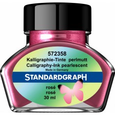 Cerneala perlata caligrafie roz Standardgraph 30 ml