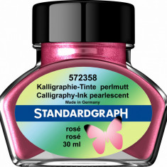 Cerneala perlata caligrafie roz Standardgraph 30 ml