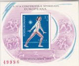 1979 LP 989 A IV-A CONFERINTA EUROPEANA A SPORTULUI COLITA NEDANTELATA MNH, Nestampilat