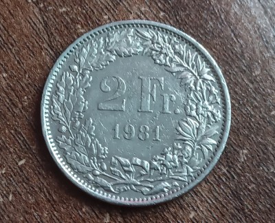 C50 - Moneda foarte veche - Elvetia - 2 franci - 1991 foto