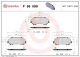 BREMBO P 56 099 PRIME LINE set placute frana,frana disc