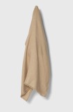 Moschino esarfa din amestec de lana culoarea bej, neted