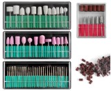 Cumpara ieftin Set 160 capete pentru freza electrica, diamantate, modele diferite, pentru manichiura si pedichiura