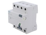&Icirc;ntrerupător diferențial Siemens 5SV4644-0 40A 300mA 3 Poli IP20