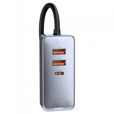 Incarcator auto Baseus Share Together PPS CCBT-B0G, USB 3.0 x3, USB Tip C foto