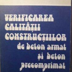 VERIFICAREA CALITATII CONSTRUCTIILOR DE BETON ARMAT SI BETON PRECOMPRIMAT-IGOR TERTEA, TRAIAN ONET