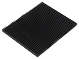 Radiator Negru cu Aripioare 75x90x5mm