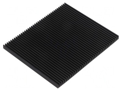 Radiator Negru cu Aripioare 75x90x5mm foto