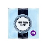 Prezervativ ultra-subțire MISTER SIZE 69, lubrifiat și rezistent, diametru 69 mm, 1 bucată