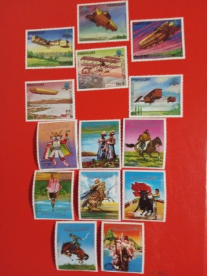PARAGUAY, LUPOSTA 77/AVIAȚIE - SERII MNH foto