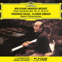 Mozart: Piano Concertos Nos. 20, 21, 25 & 27 (2CD+Blu-ray) | Friedrich Gulda, Claudio Abbado