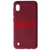 Husa Silicon Burgundy Samsung Galaxy A10, High Copy, Protectie Premium