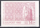 Suedia 1980 - Crăciun - Vitralii, Carnet cu 2 serii, MNH