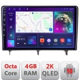 Navigatie Honda Civic 2022- QLED 2K Octa core 4+32 DSP 360 Optic FHD internet gps radio carplay android auto kit-civic2022+EDT-E410-2K CarStore Techno