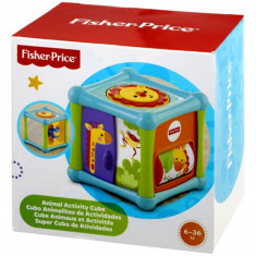 Jucarie interactiva bebelusi, fisher price, model cub cu diferite animale foto