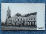 144 - Turda - Vedere din Piata Republicii / jud Cluj / carte postala RPR, Circulata, Fotografie