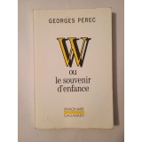 Georges Perec - W ou le souvenir d&#039;enfance (puțin uzată, vezi descriere!)