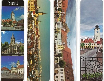 Lesezeichen mit Motiven aus Hermannstadt foto