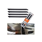 Protectii Bara Auto Universale ALM, 4 Bucati, 42cm x 3cm, Montare Facila, Tuning Exterior