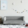 VidaXL Canapea pentru copii, gri deschis, 80x45x30 cm, catifea