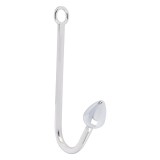 Plug anal YOU2TOYS Bondage Hook, &icirc;n formă de c&acirc;rlig de pescuit, pentru jocuri erotice BDSM, lungime 24 cm, argintiu