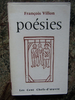 POESIES - FRANCOIS VILLON (POEZIE, CARTE IN LIMBA FRANCEZA) foto