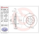 Set disc frana Honda Civic 4 Hatchback (Ec Ed Ee) 09.87-10.93, Civic 5 Coupe (Ej) 08.93-03.96, Civic 5 Hatchback (Eg) 10.91-11.95, Civic 5 Sedan (Eg, BREMBO