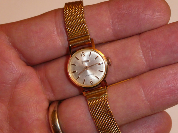CEAS AUR roze 18K VETTA - De Dama - Mecanic - Vintage - Doar 425lei/gr