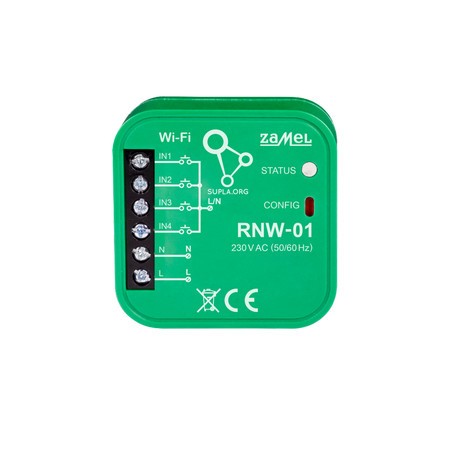 Interfață SUPLA 4 Intrări Metalică 230VAC IP20 RNW-01