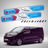 Cumpara ieftin Ștergătoare Citro&euml;n SpaceTourer MPV 2-Doors 2016-prezent | Set Față Flat Premium &ndash; TeamCar&reg;