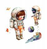 Cumpara ieftin Sticker decorativ Astronaut, Multicolor, 58 cm, 5815ST, Oem