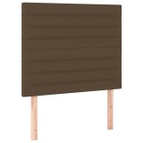 Cumpara ieftin Tablie de pat maro inchis 100x5x118/128 cm, material textil