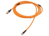 Cablu LUMBERG AUTOMATION M12/M8 4 pini 4m 30VDC pentru senzori și automatizări