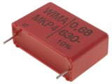 Condensator Polipropilenă 680nF 11x21x31.5mm THT &plusmn;10%