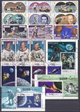 DB1 Ras al Khaima Cosmos Programul Apollo 16 v. + 3 SS stampilate CTO, Stampilat